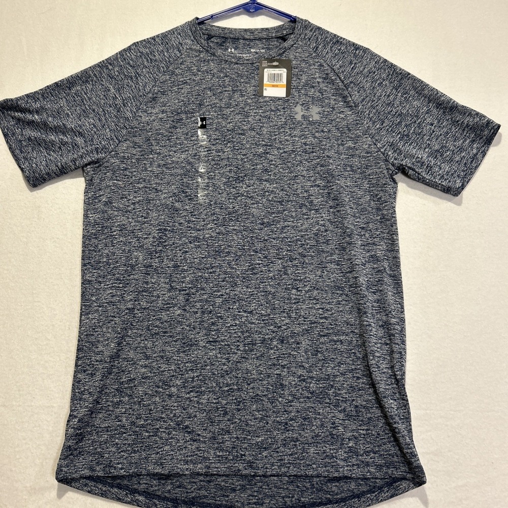 Under Armour Mens UA Tech 2.0 T-Shirt Short Sleeve Blue 1326413-409 Small NWT